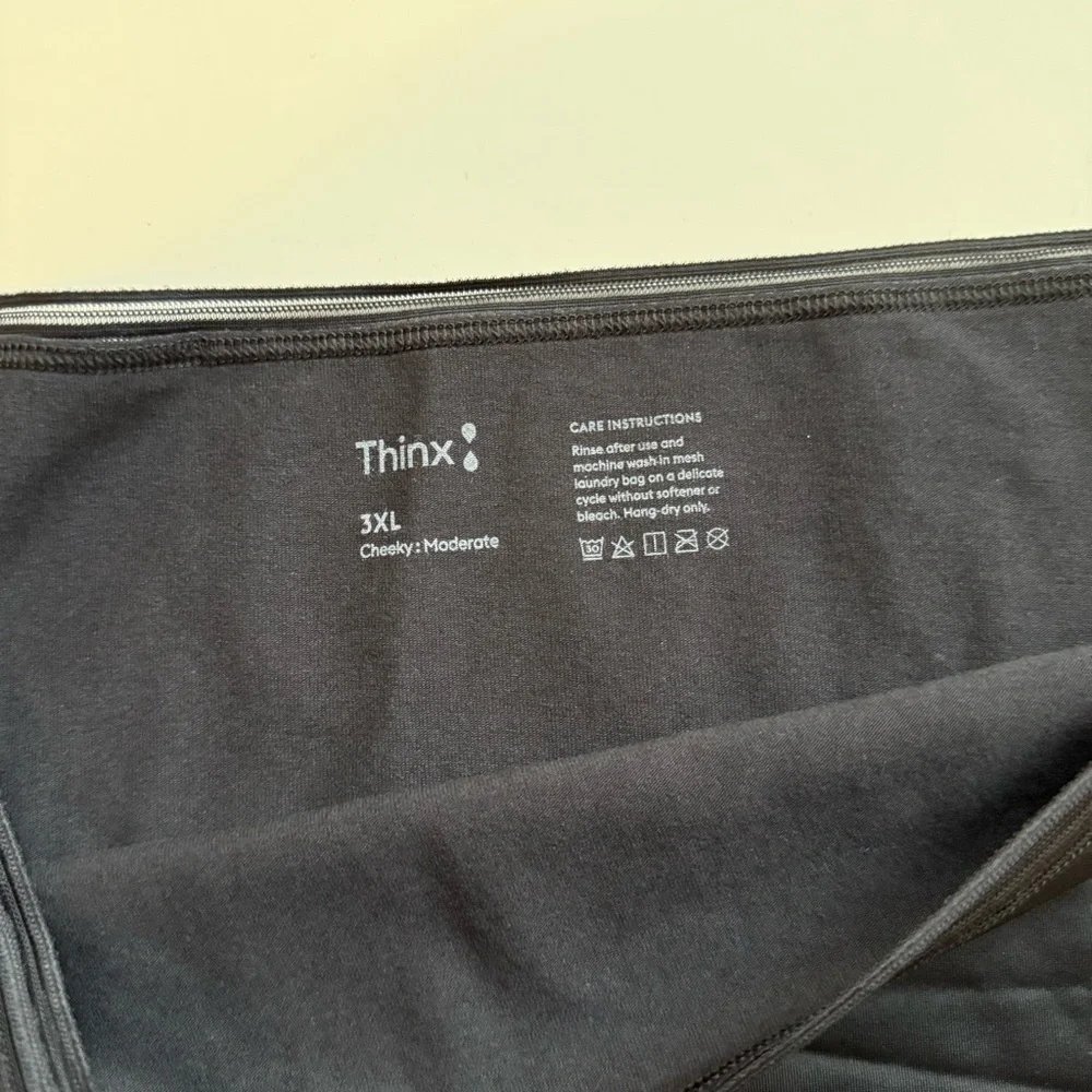 Thinx Cheeky Period Underwear Pantie Black 3XL Light Absorbency NWT - Picture 4 of 5